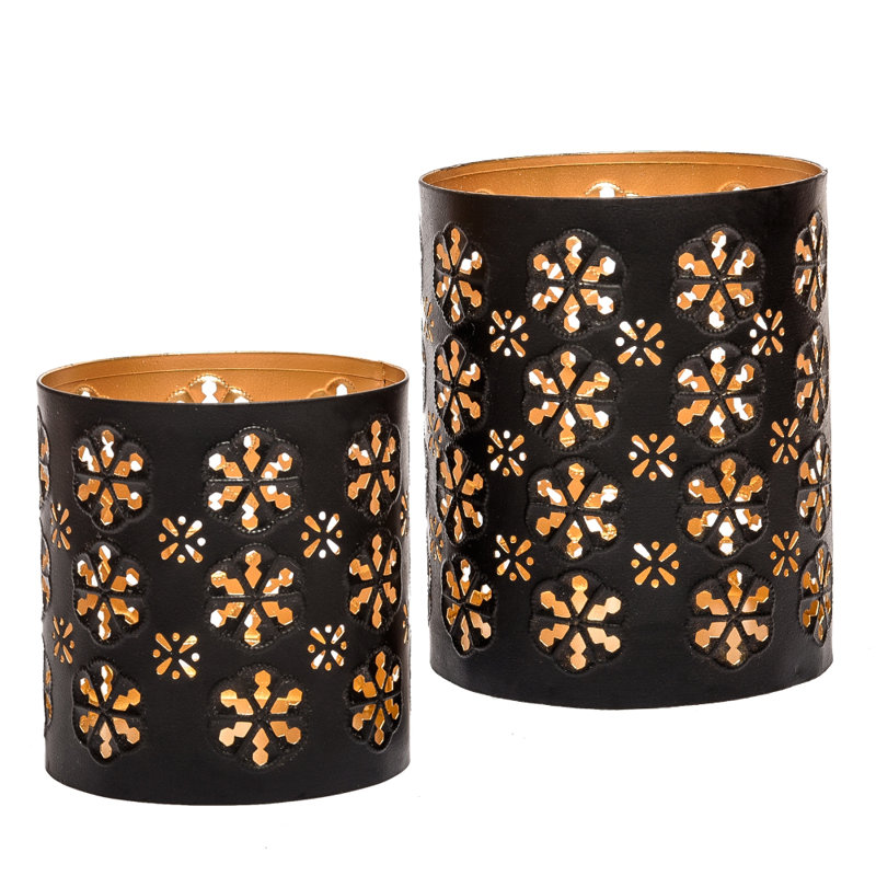 Bloomsbury Market 2 Piece Metal Votive Holder Set Wayfair